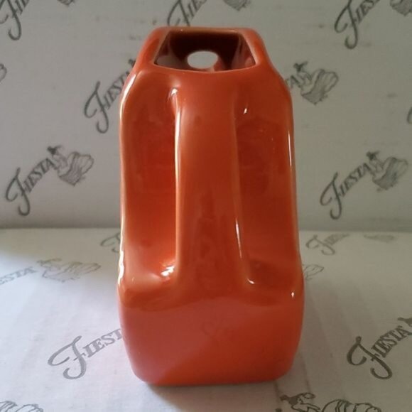 Fiestaware Fiesta Pitcher Mini Disk Poppy Orange CERAMIC CONTAINER - Picture 12 of 16
